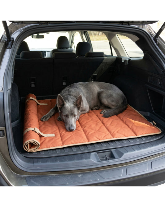 Dbmxf Foldtrail Large Travel Dog Mat Rust 110 x 75 cm