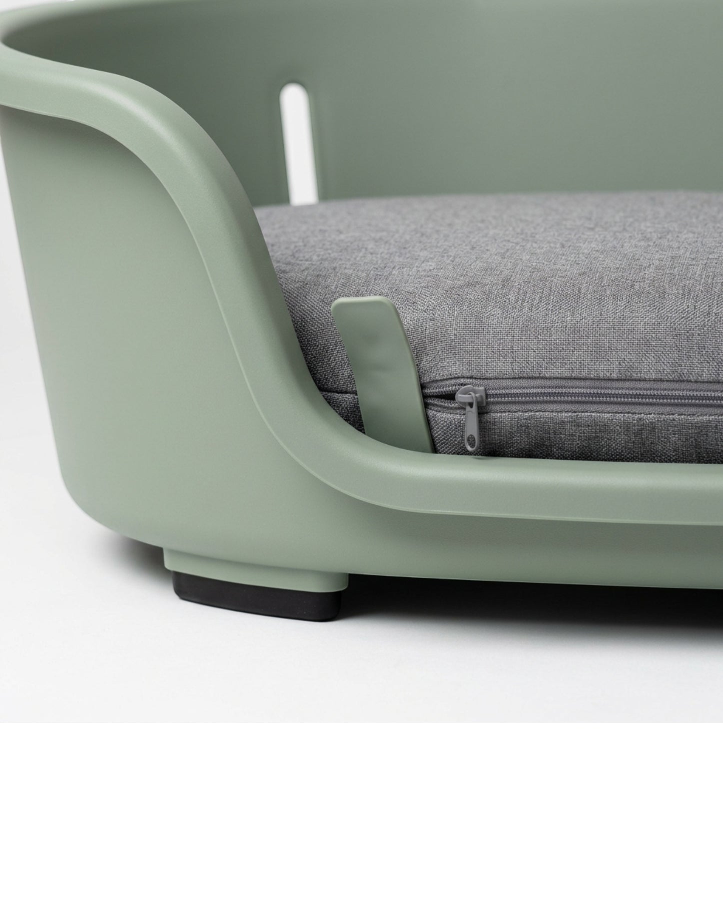 Dbmxf Large Molded Polypropylene Shell Dog Bed Sage Gray 110 cm - Detail view