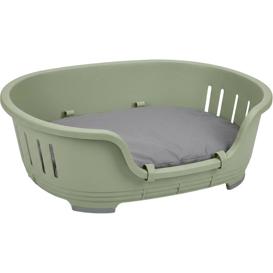 Dbmxf Large Molded Polypropylene Shell Dog Bed Sage Gray 110 cm - Product view